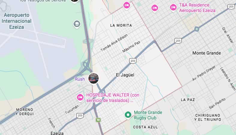 Mapa de calles de El Jagüel - Esteban Echeverría