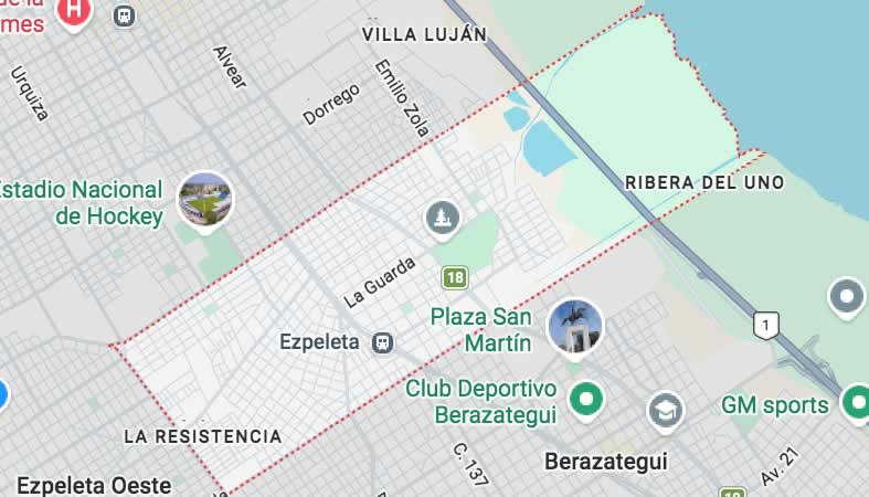 Mapa de calles de Ezpeleta - Partido Quilmes