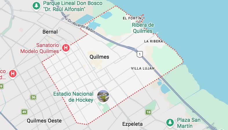 Mapa de calles de Quilmes - Partido Quilmes