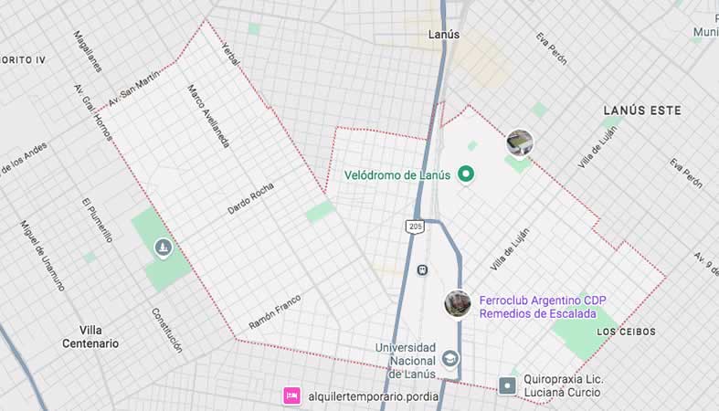 Mapa de calles de Remedios de Escalada - Partido Lanús