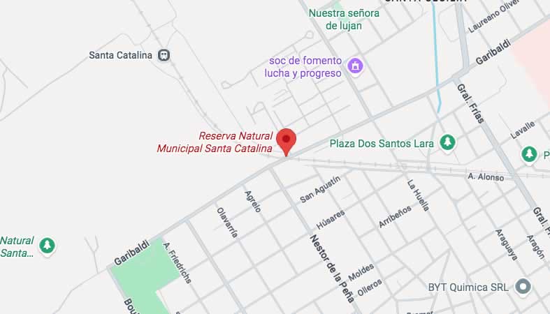 Mapa de calles de Santa Catalina - Lomas de Zamora