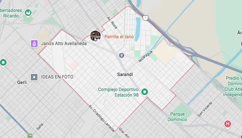 Mapa de calles de Sarandí - Avellaneda