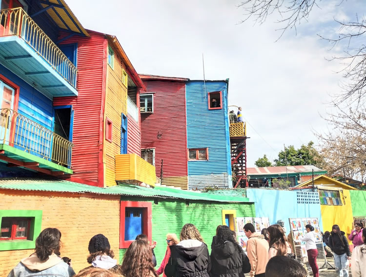 La calle caminito en el barrio de La boca