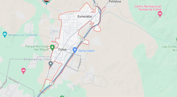 Mapa de la Comuna Colina