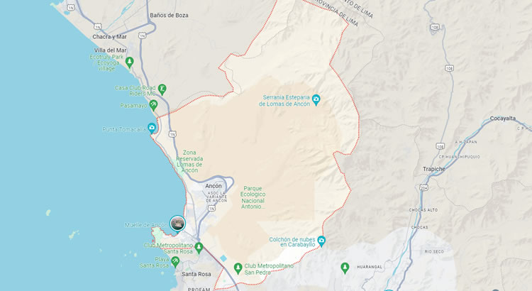 Mapa del distrito de Ancón