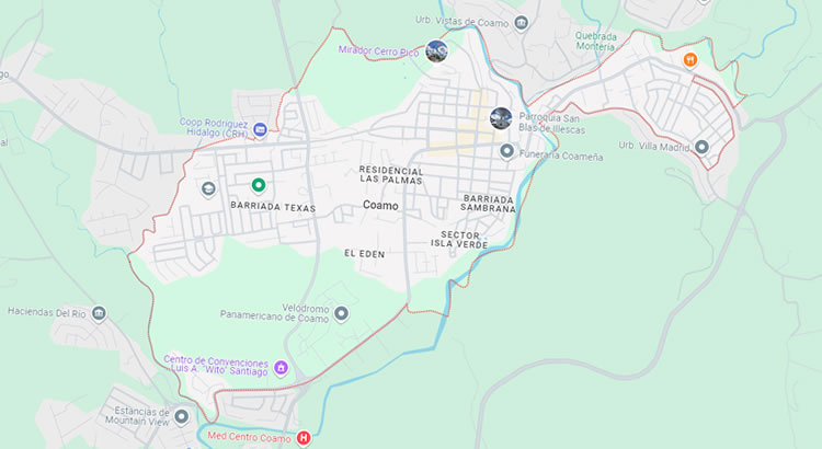 Mapa del municipio Coamo