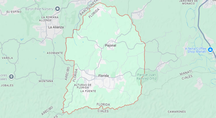 Mapa del municipio Florida